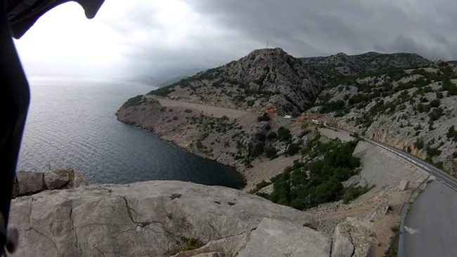 Lluvia en la costa Croata